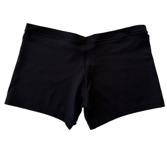 Culotte básico de lycra negra para danza vista trasera