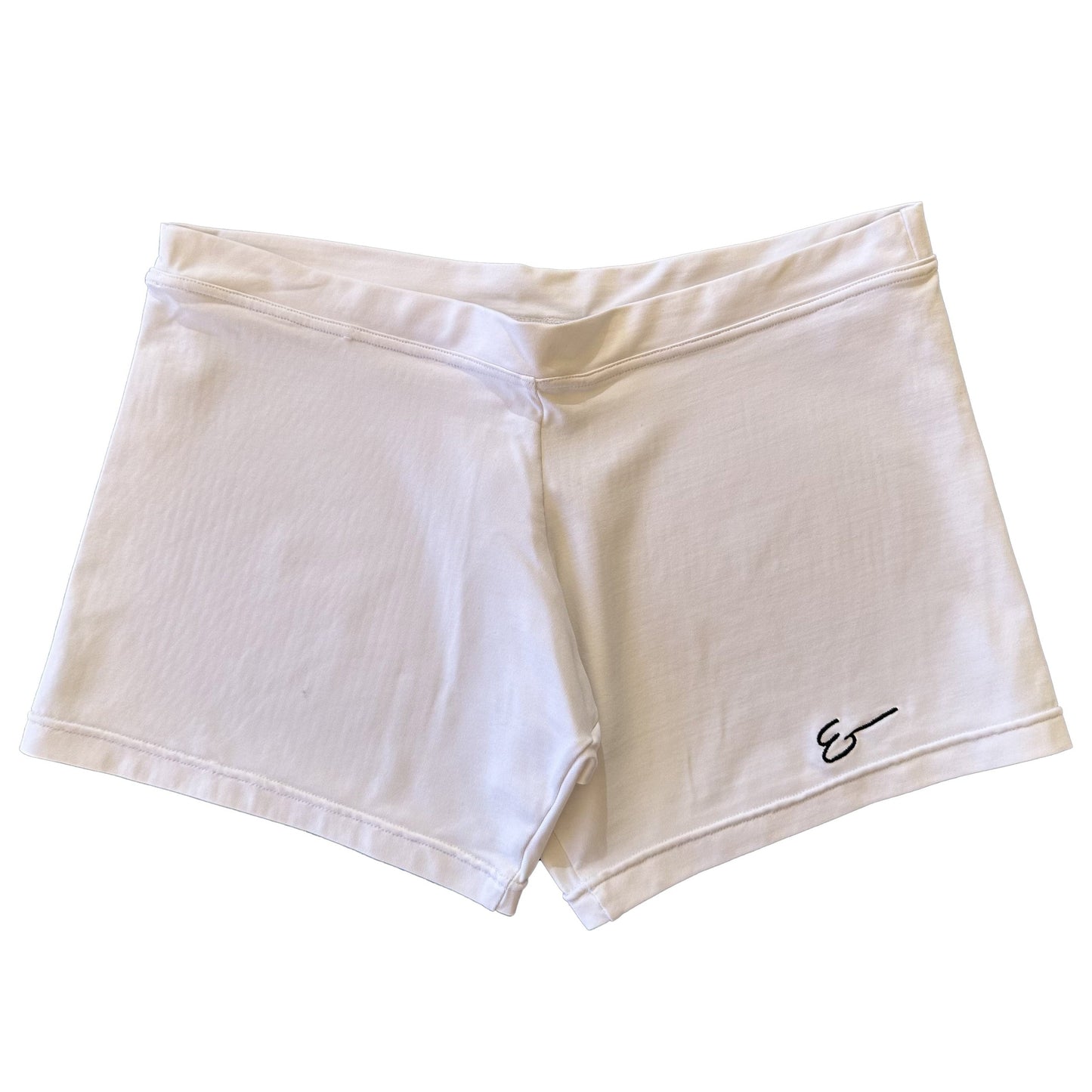 Culotte básico de lycra blanca para danza vista frontal