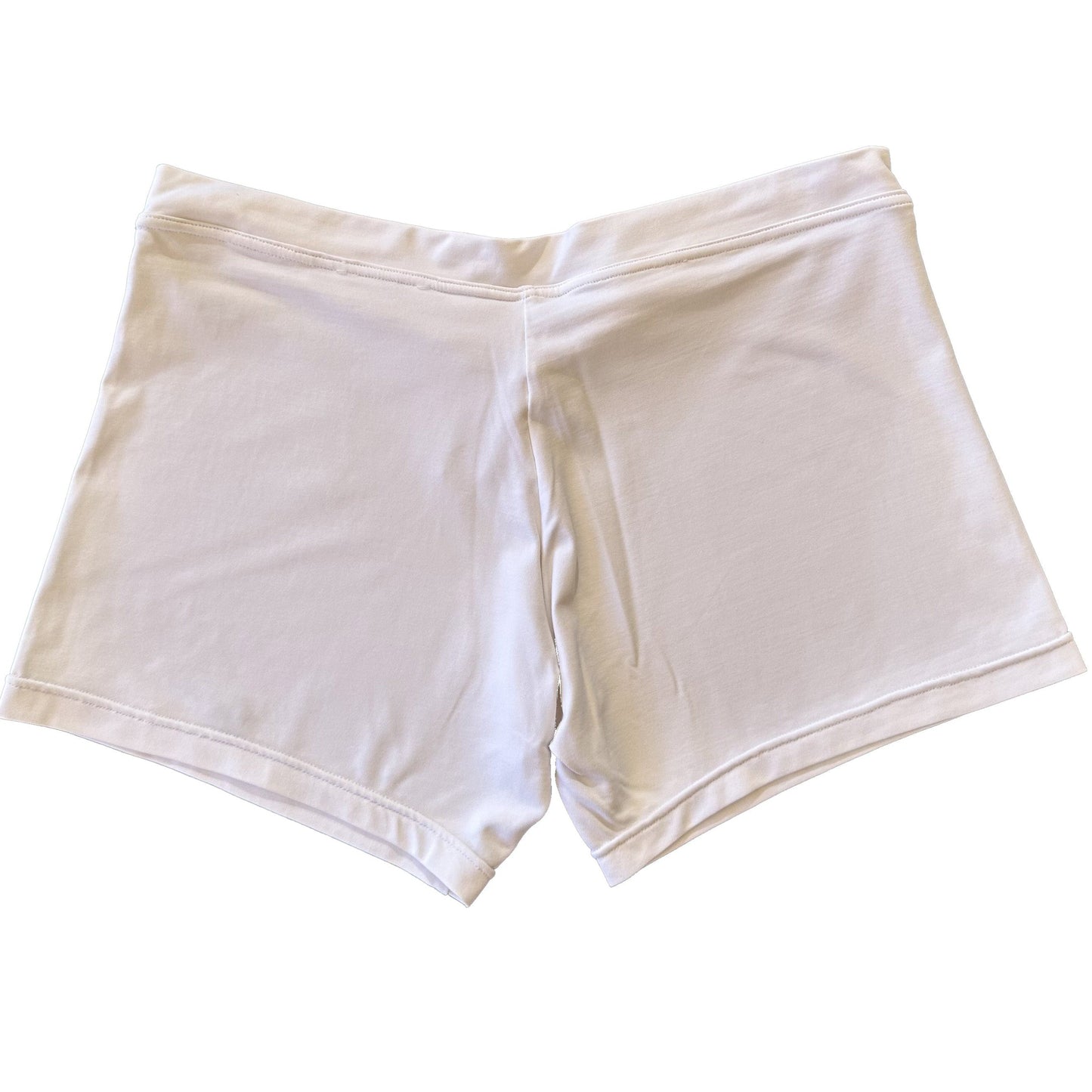 Culotte básico de lycra blanca para danza heels vista trasera